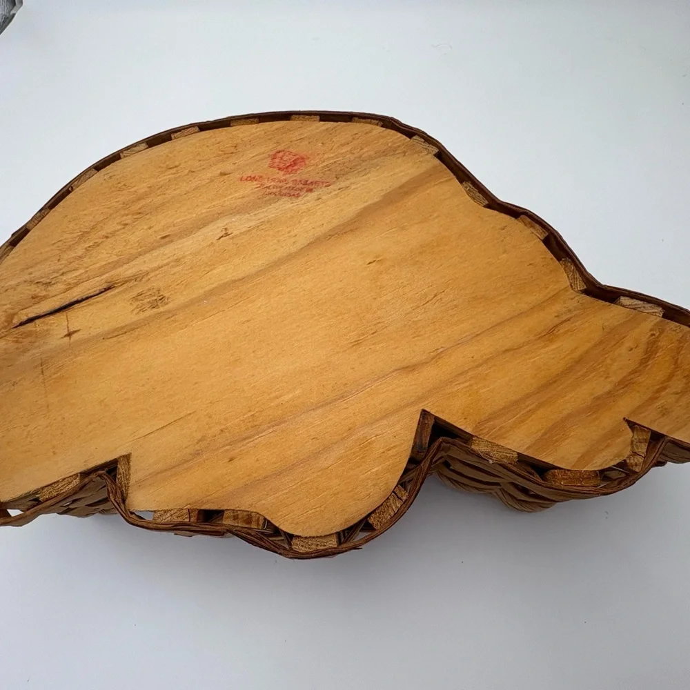 Vintage Arkansas Razorback Wood and Woven Basket - Go Hogs!